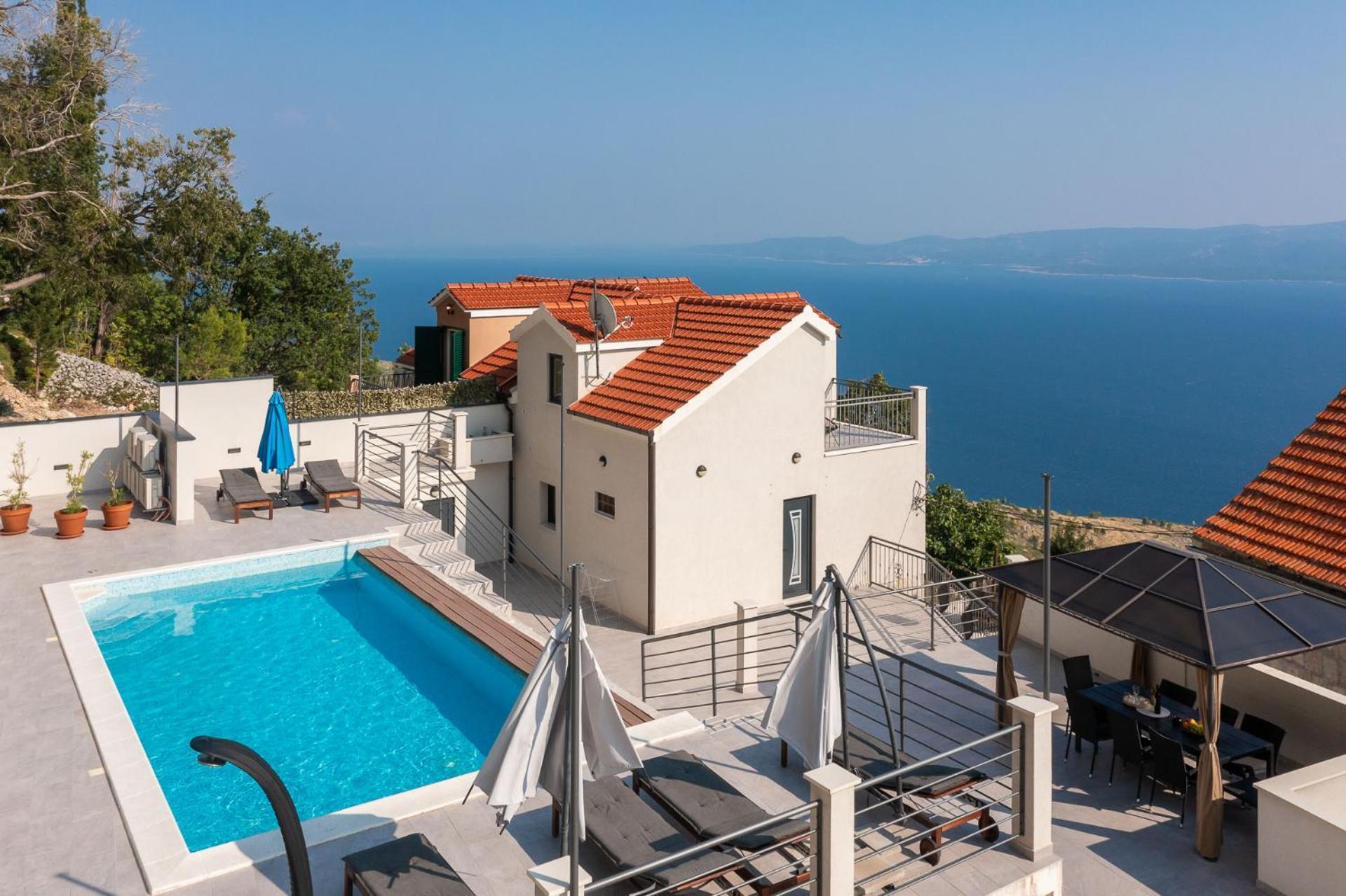 Xxl Villa Vista - Heated Pool Lokva Rogoznica Eksteriør billede