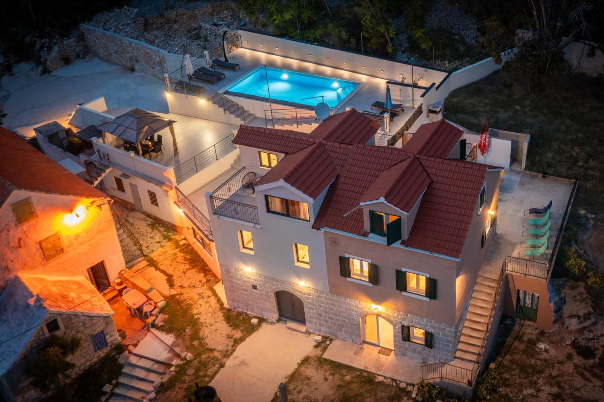 Xxl Villa Vista - Heated Pool Lokva Rogoznica Eksteriør billede